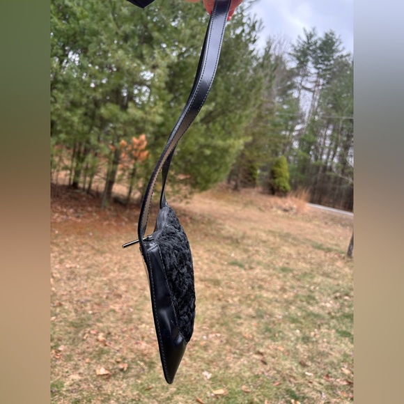 Furla Persian Lamb Fur Leather Shoulder Bag - Picture 11 of 17